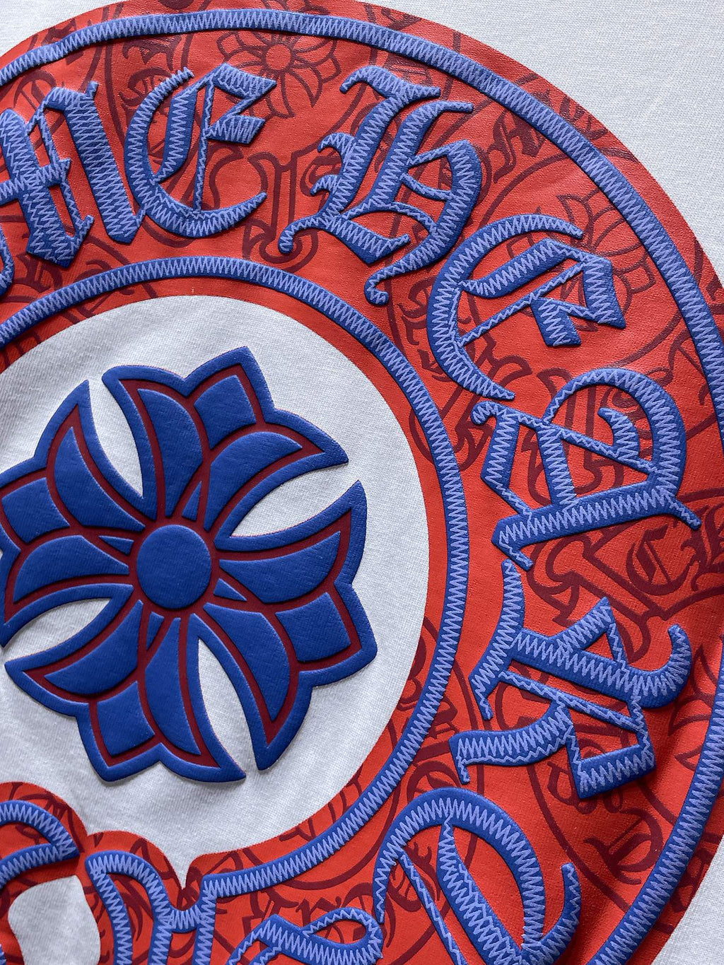 Red & Blue Horse Shoe Logo White T-Shirt™
