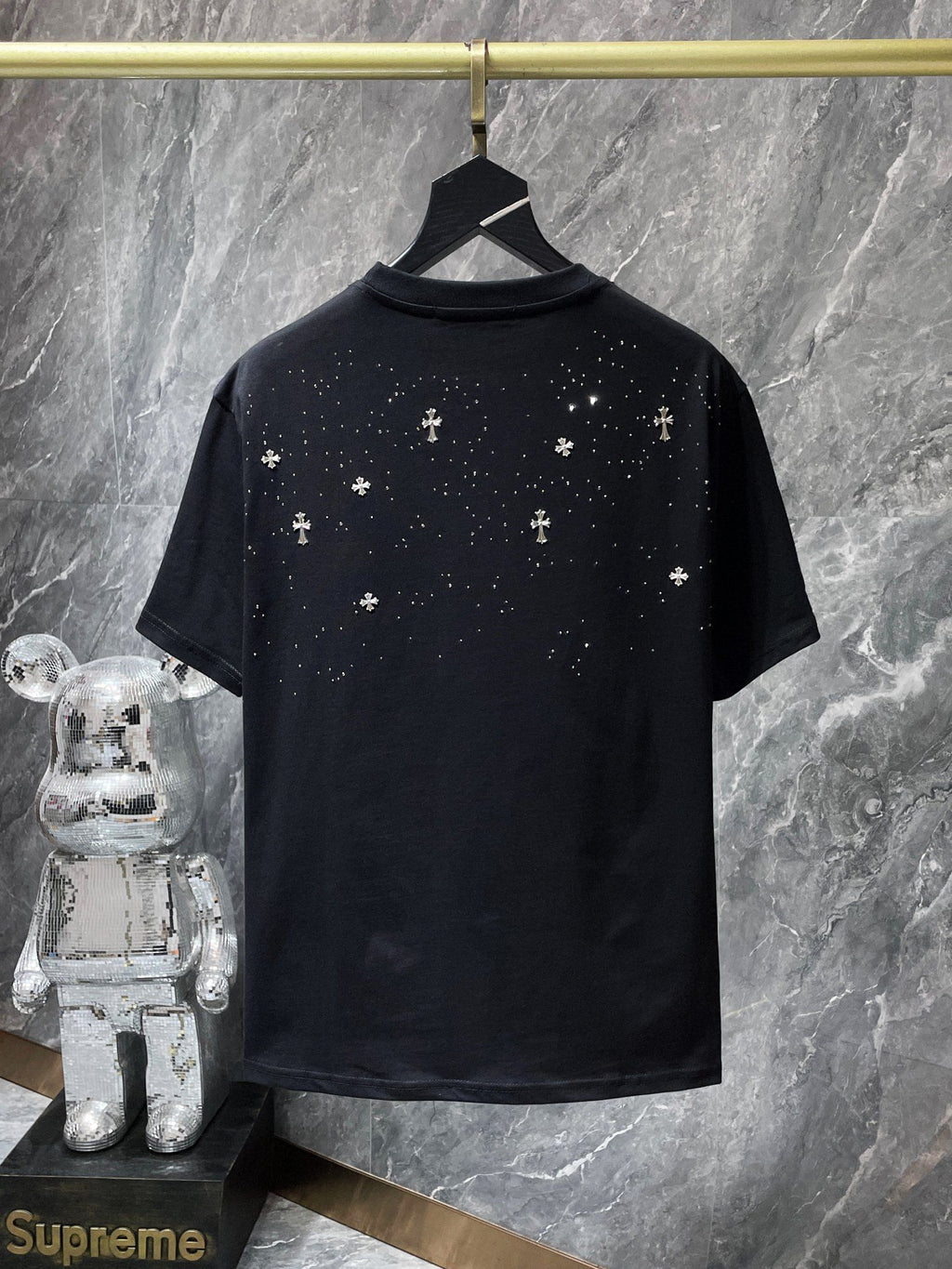 Rhinestones & Crosses Black T-Shirt™