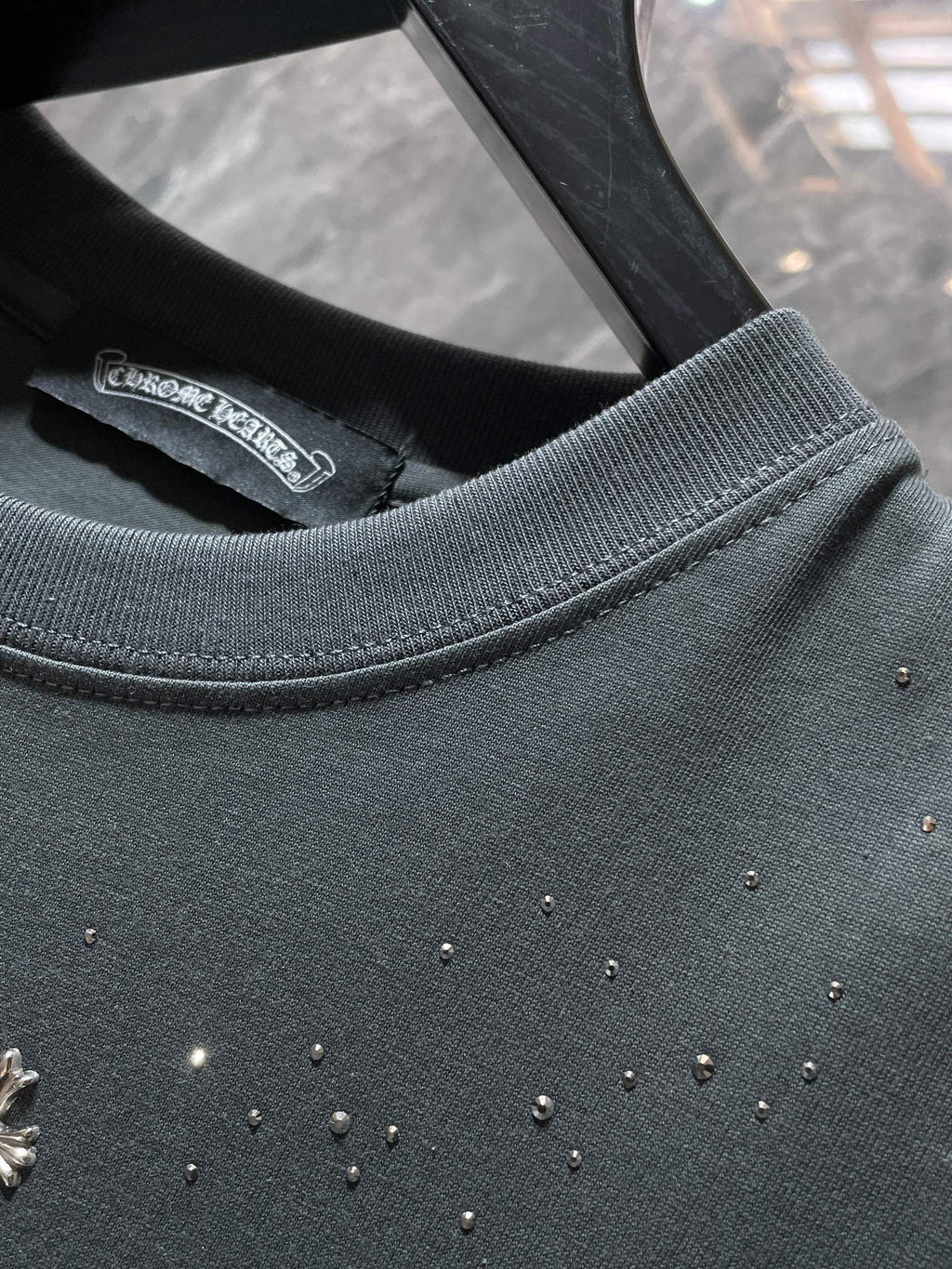Rhinestones & Crosses Grey T-Shirt™