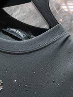 Rhinestones & Crosses Grey T-Shirt™