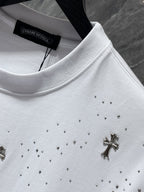 Rhinestones & Crosses White T-Shirt™