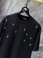 Rhinestones & Crosses Black T-Shirt™