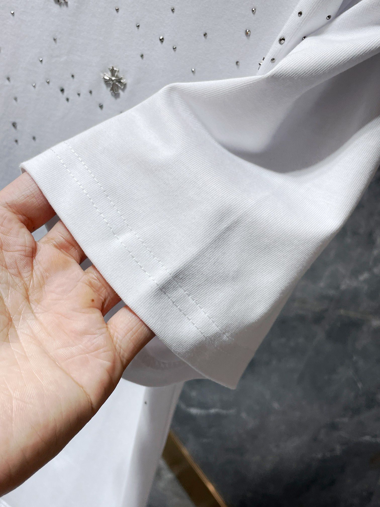 Rhinestones & Crosses White T-Shirt™