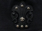 Fleur De Lis Black Knit Beanie™