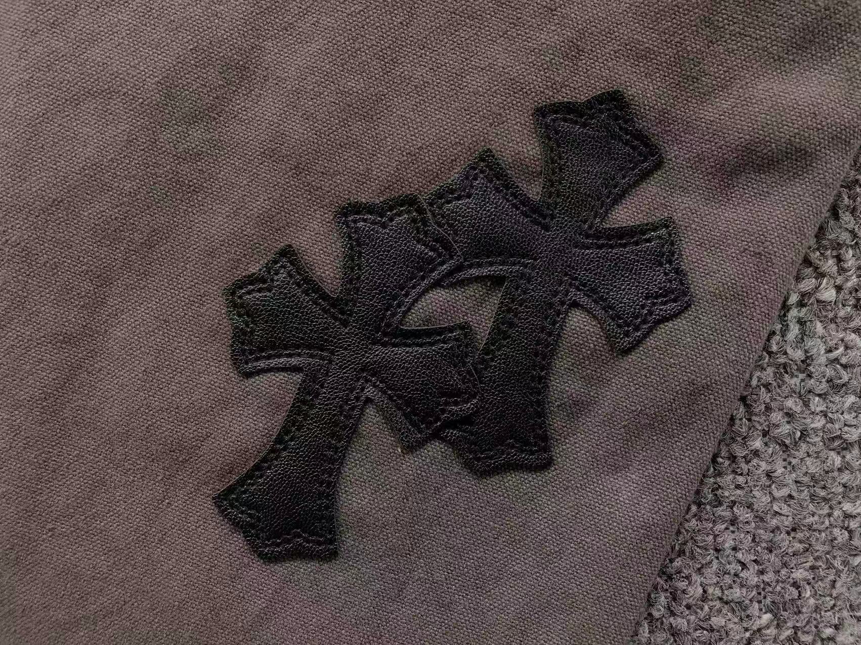 Black & White Cross Patch Brown Carpenter Pants™