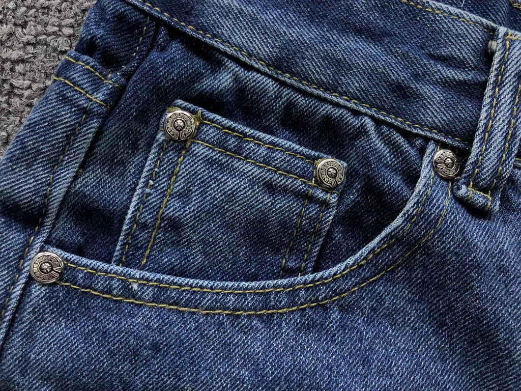 Black Cross Patch Denim Jeans™