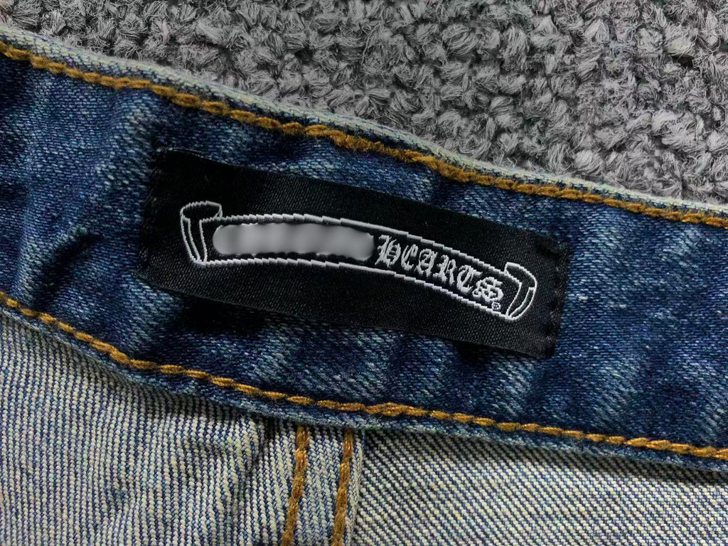 Ghost & Black Cross Patch Denim Jeans™