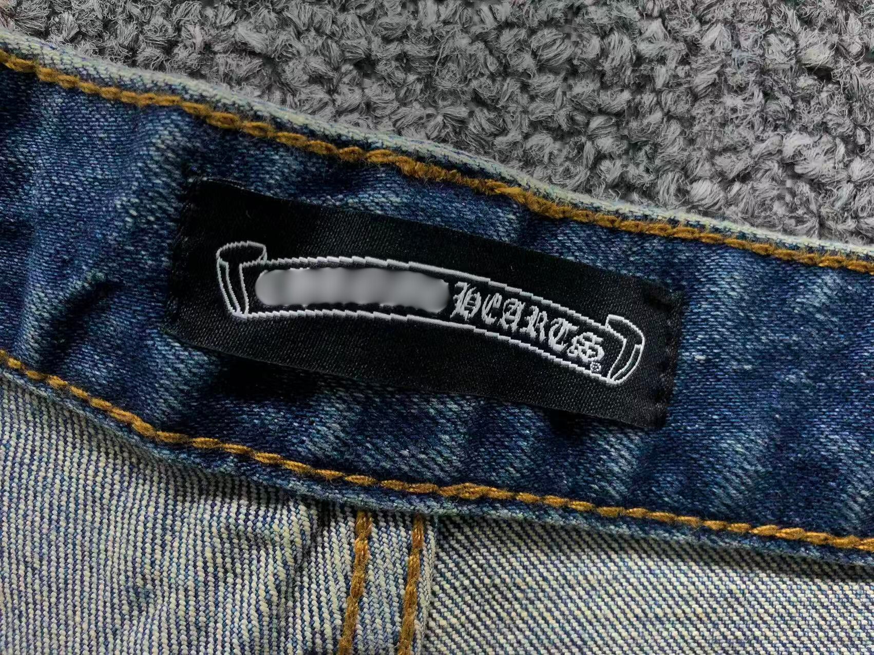 Ghost & Black Cross Patch Denim Jeans™