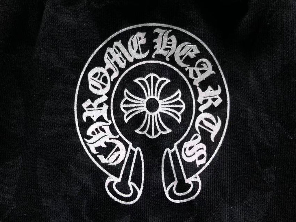 Black Cross Pattern Black Sweatpants™