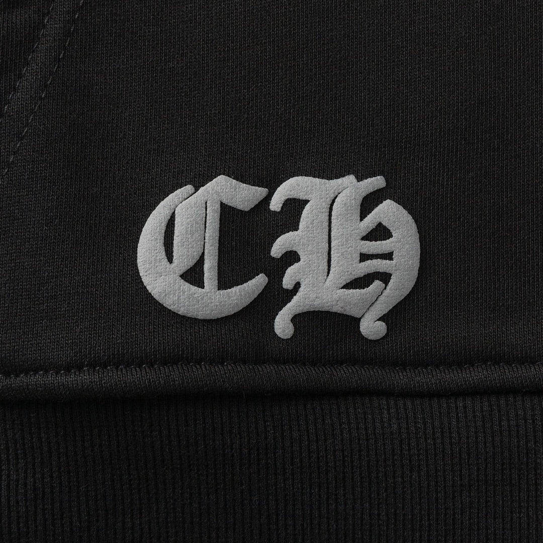 Red Horse Shoe Logo Black Full Zip Hoodie™