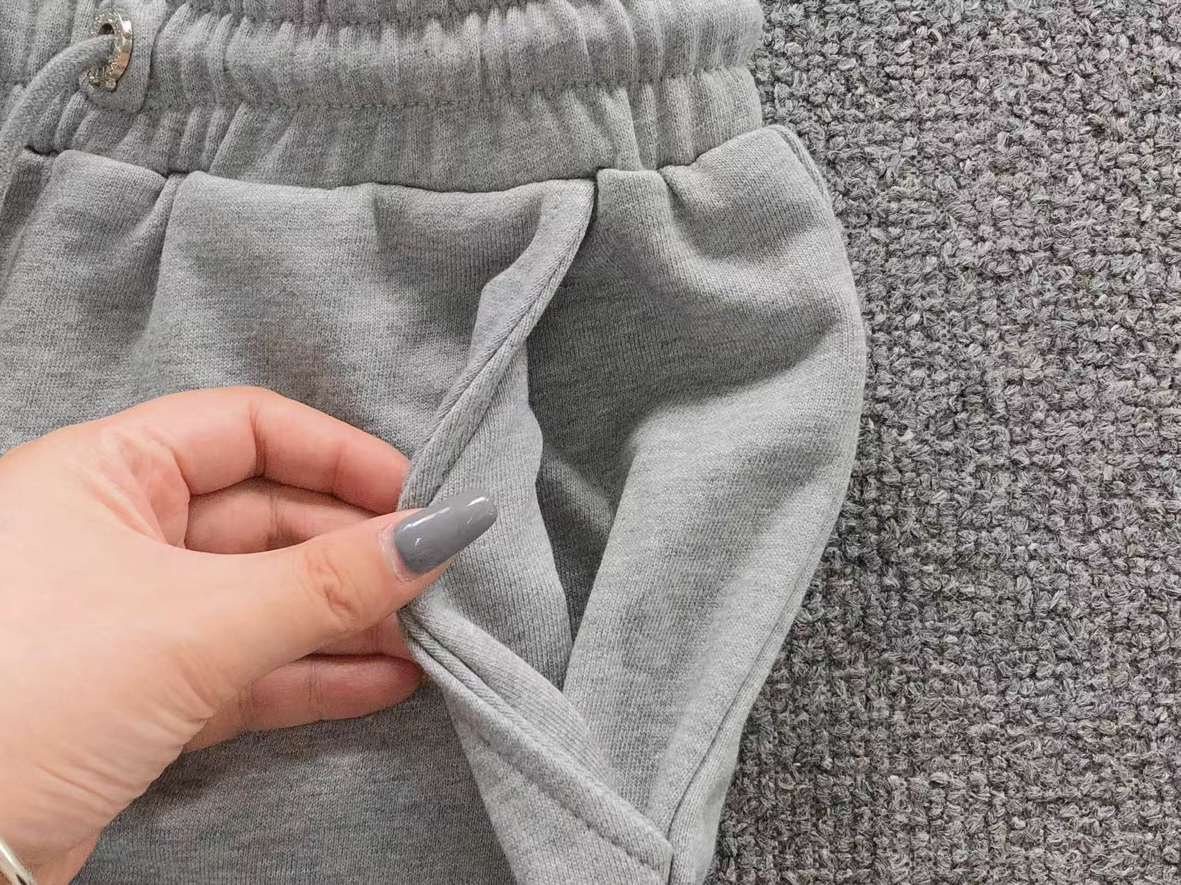 Torn Fabric Cross Grey Sweatshorts™