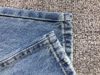 Light & Dark Blue Cross Patch Denim Jeans™