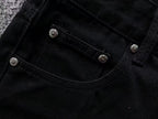 Paint Splatter Triple Yellow Cross Patch Black Jeans™