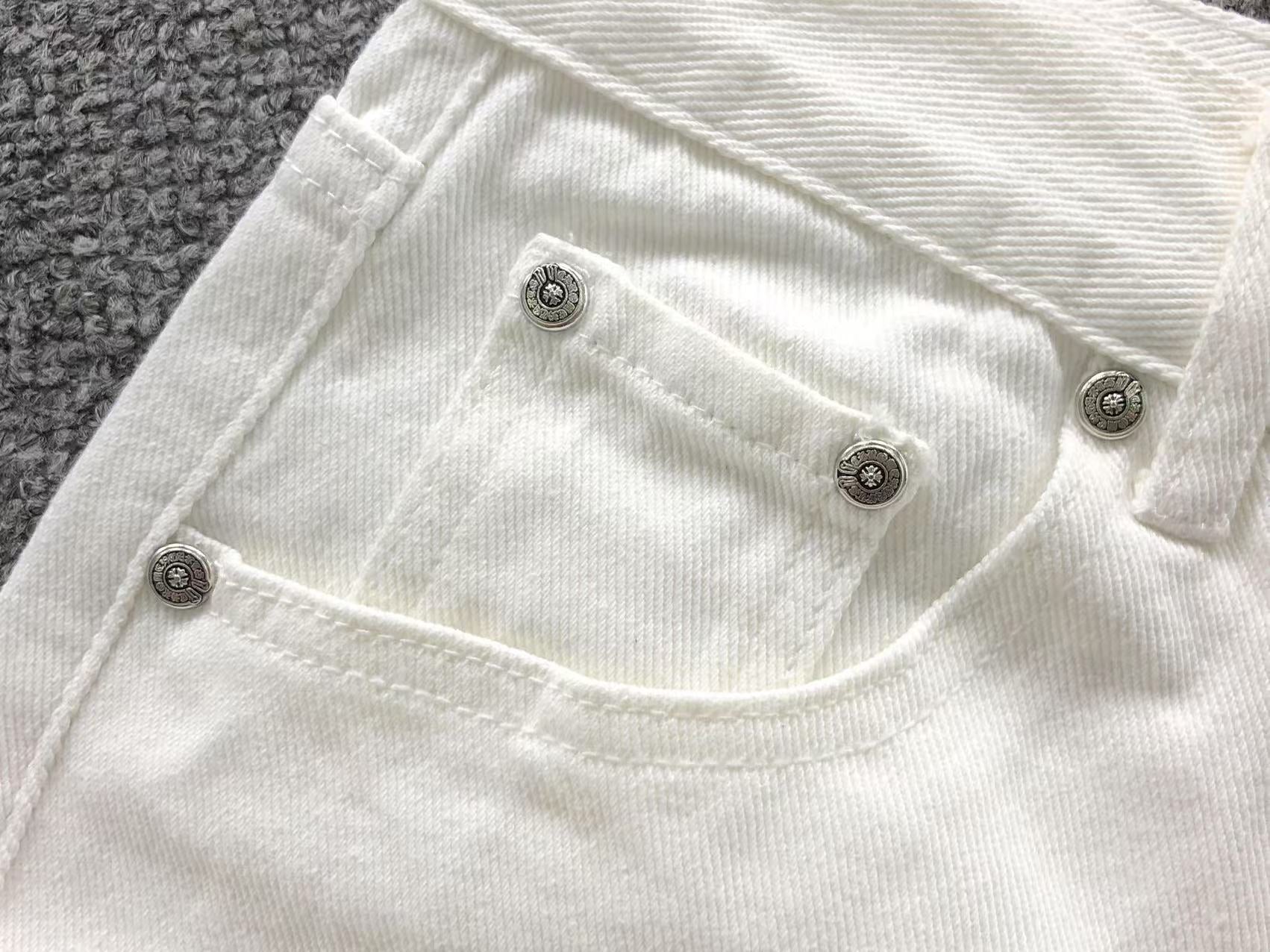 Mattyboy Leopard Cross Patch White Jeans™