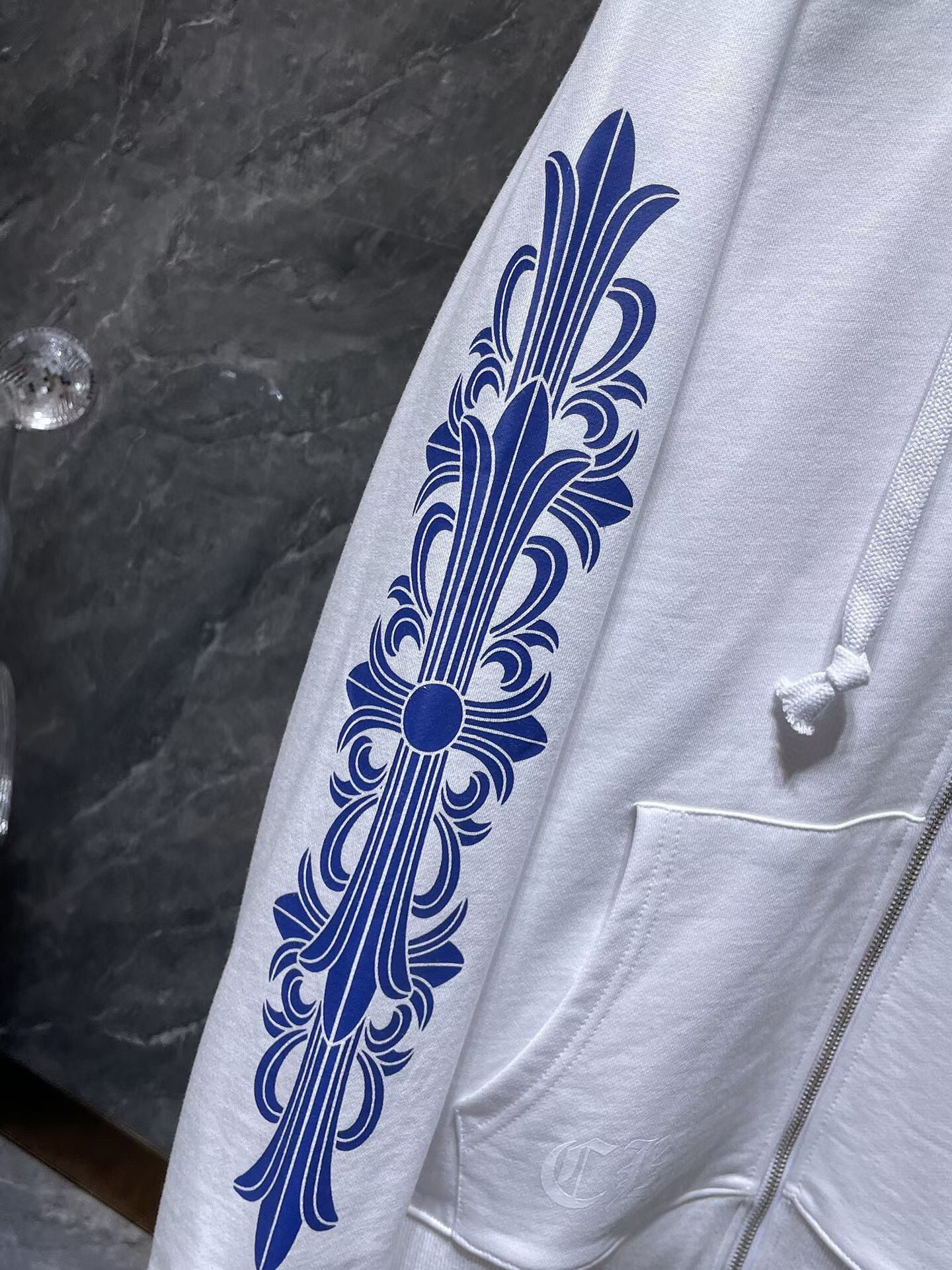 R-ing Stones Hoodie White Blue™