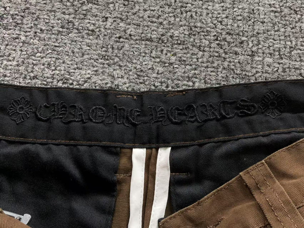 Black & Leopard Cross Patch Brown Denim Jeans
