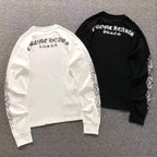 Horse Shoe Logo USA White/Black Long Sleeve™