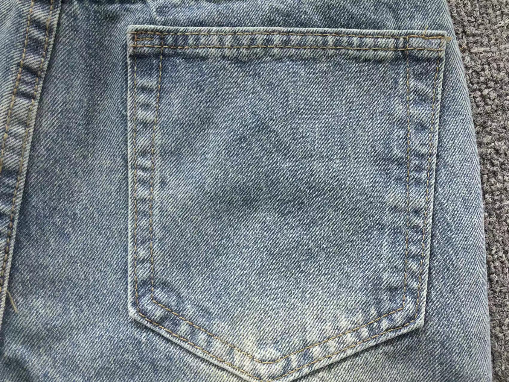 White Cross Patch Mixed-Denim Jeans™