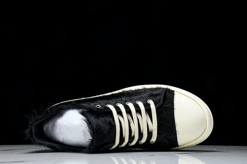 Strobe Low Sneakers "Black Cow Fur"