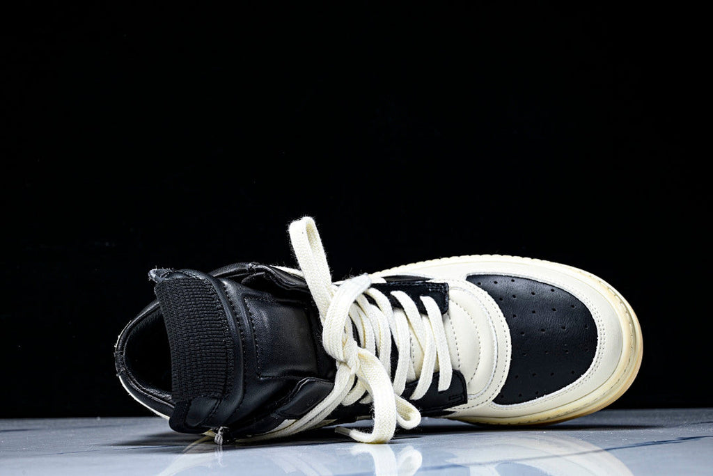 High Top Geobasket Black & White Dunk Shoes