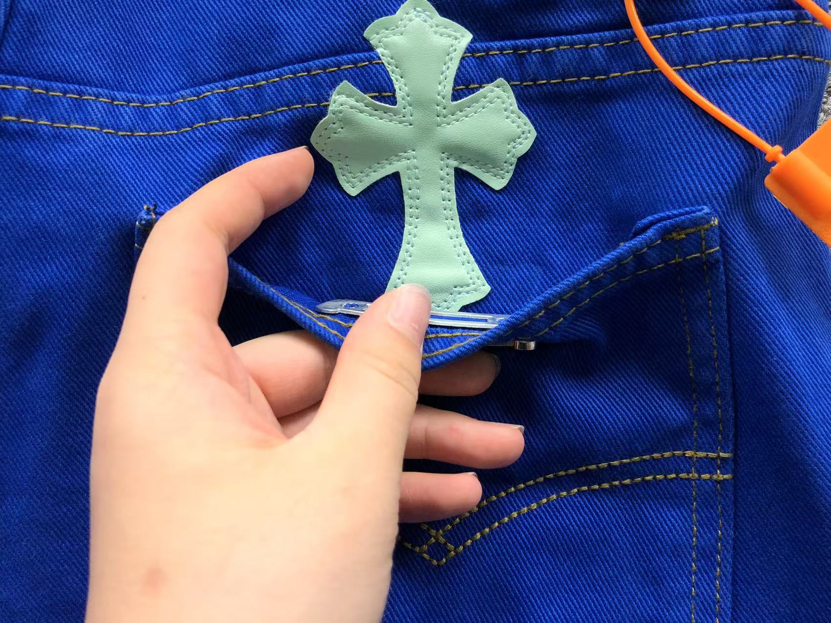 Blue Cross Patch Blue Denim Jeans™