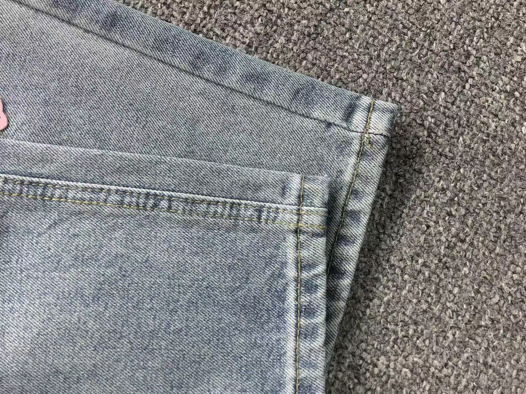 Pink Cross Patch Light Denim Jeans™