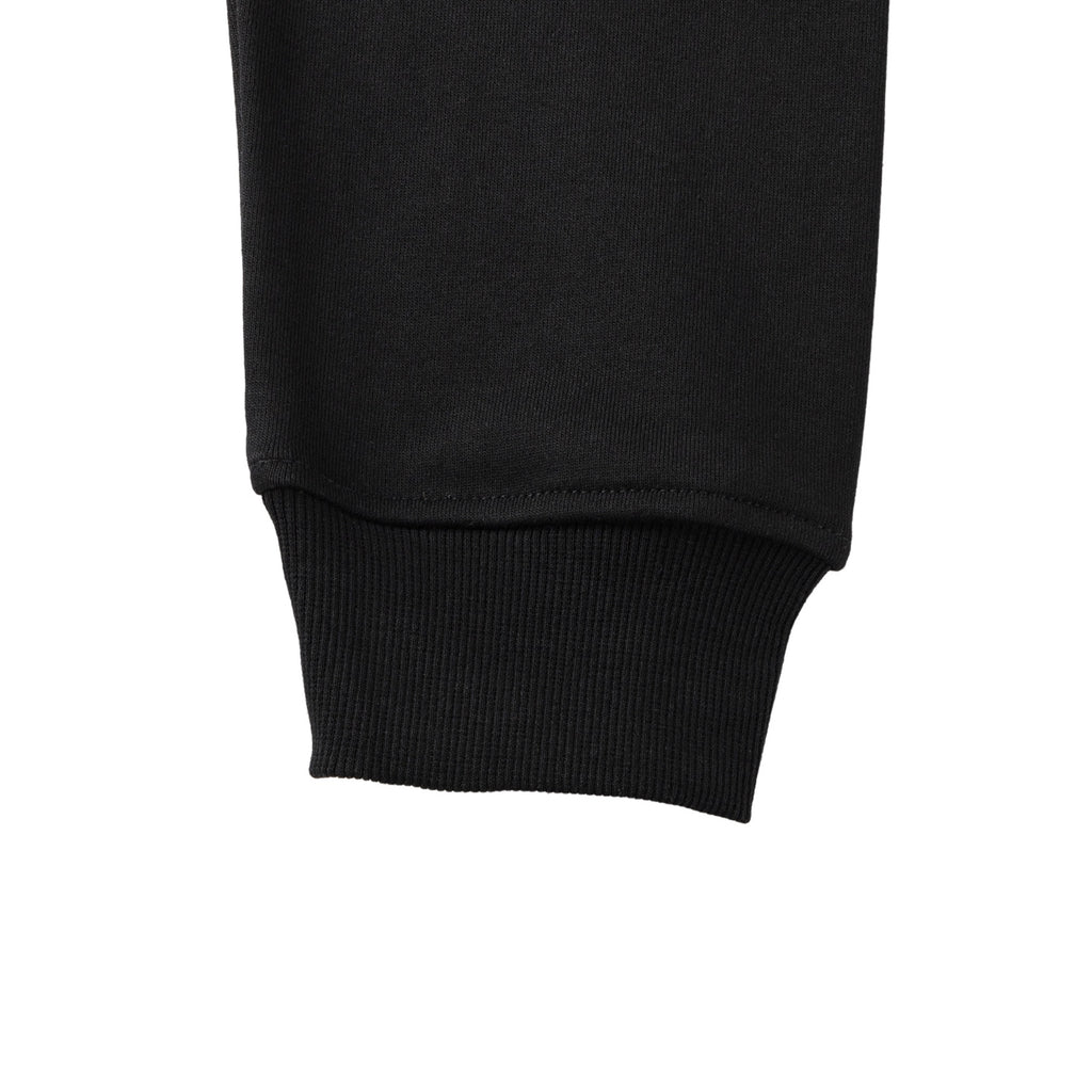 Typography Logo Black Full Zip Hoodie™