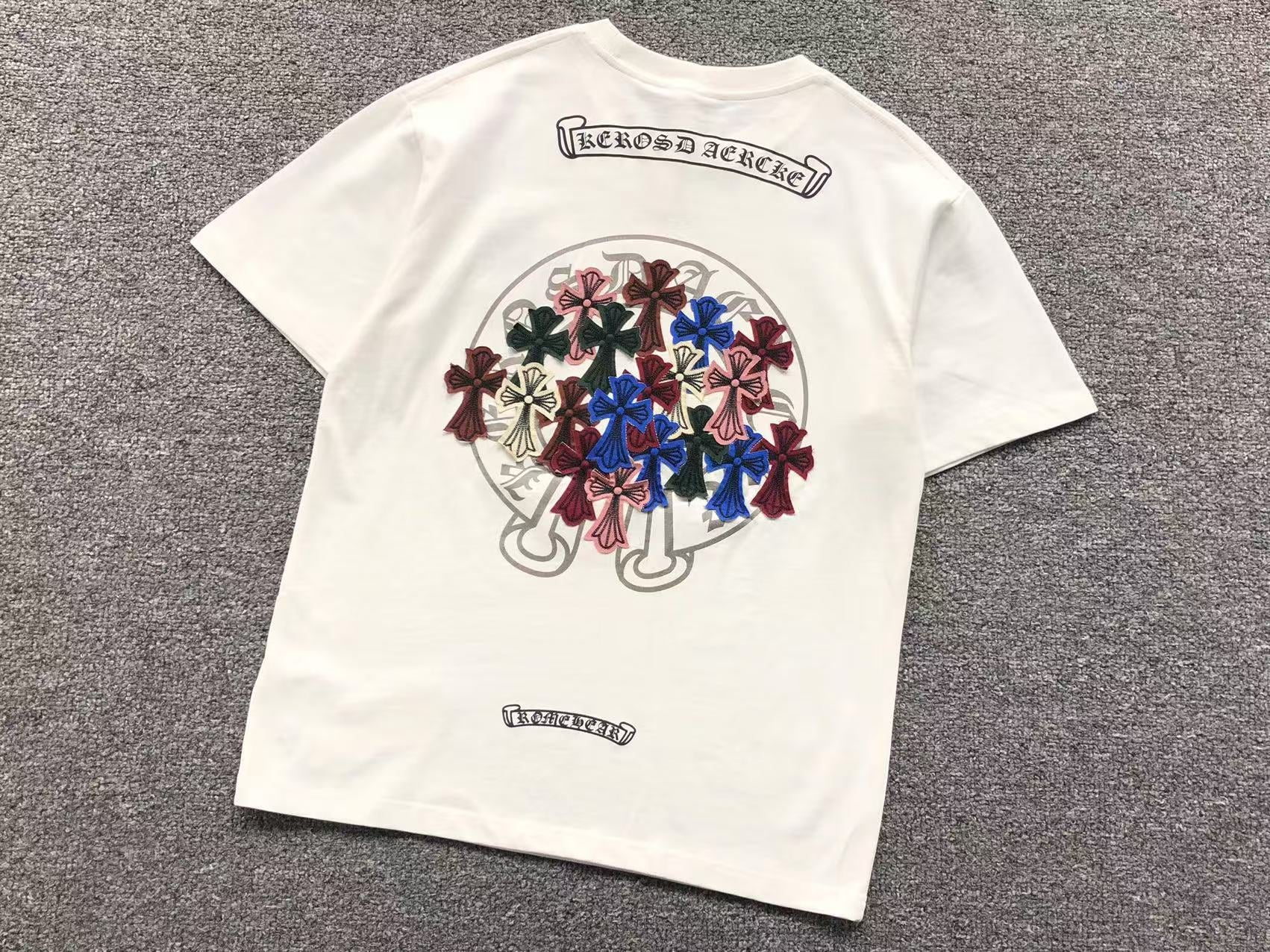 Multicolor Leather Cross Patch T-Shirt™