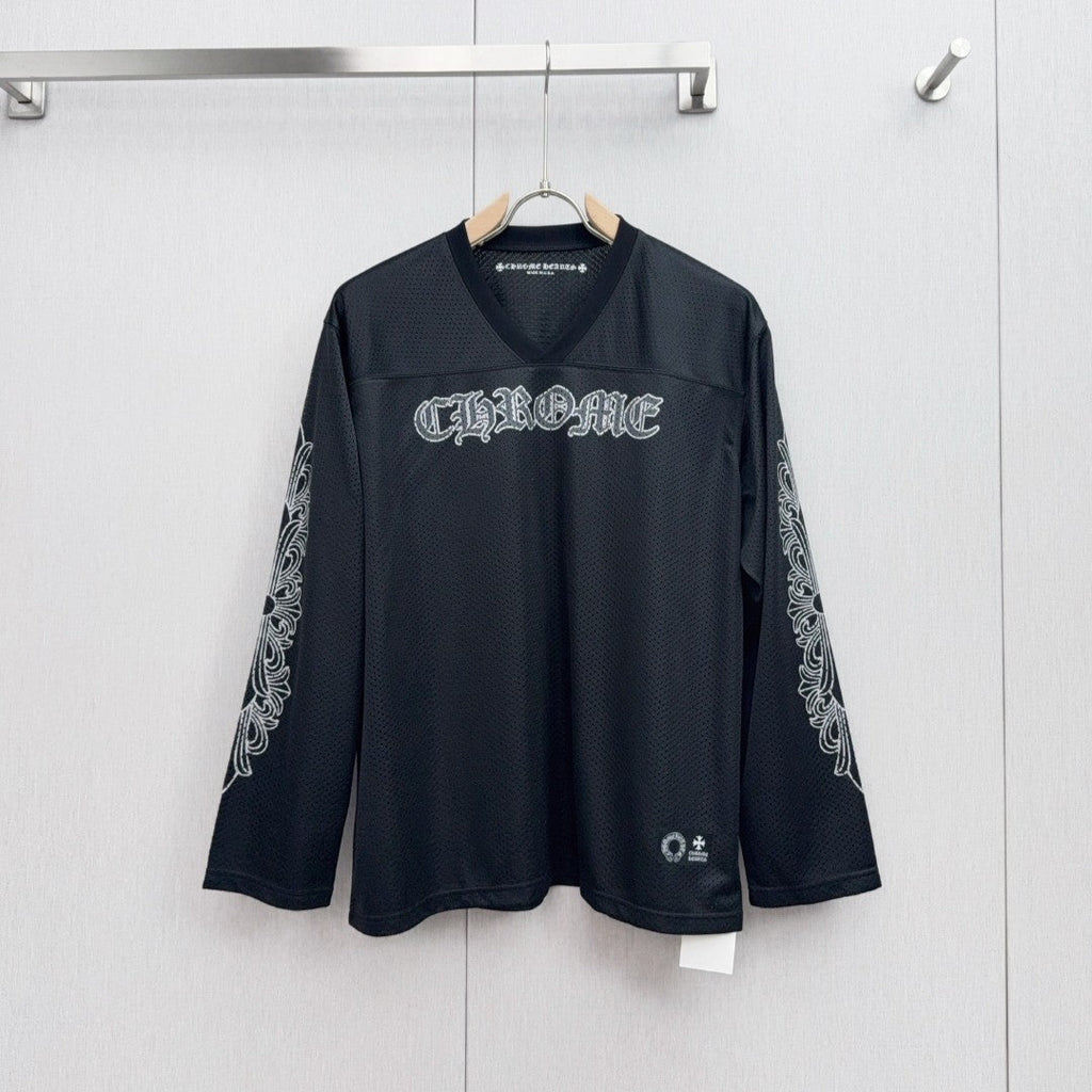 Black Mesh Longsleeve Hockey Jersey™