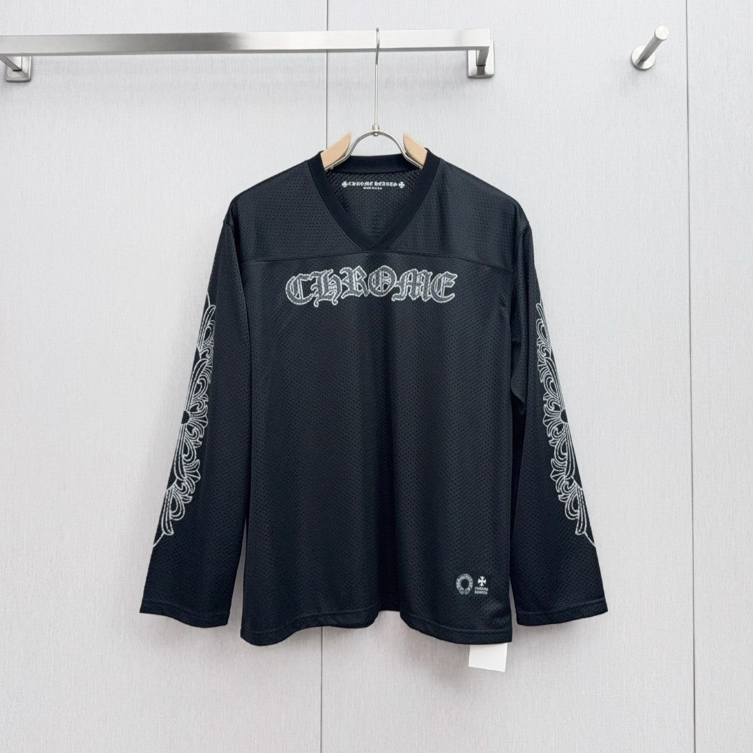 Black Mesh Longsleeve Hockey Jersey™