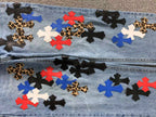 Mixed Cross Patch Denim Jeans™