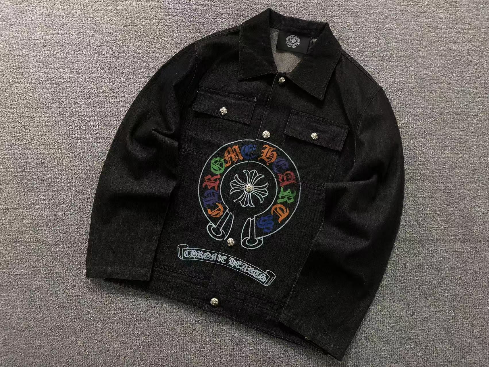 Colored Horseshoe Logo Denim Jacket™