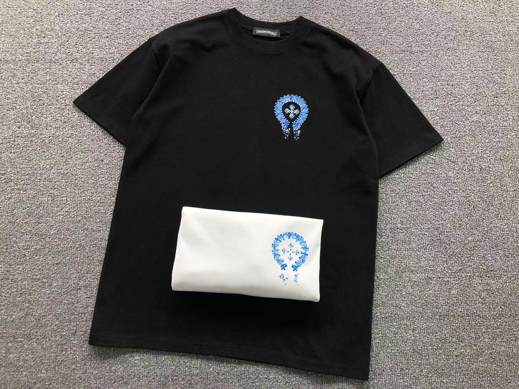 Blue Stacked Crosses Horseshoe Logo T-Shirt™