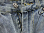 Black & White Cluster Cross Patch Denim Jeans™