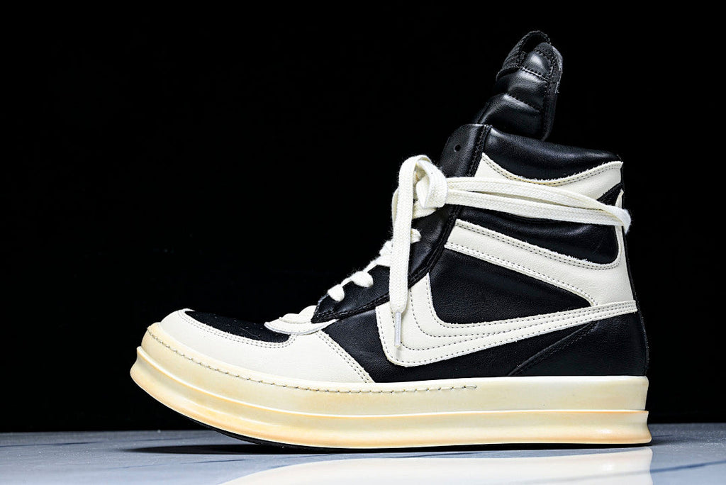 High Top Geobasket Black & White Dunk Shoes