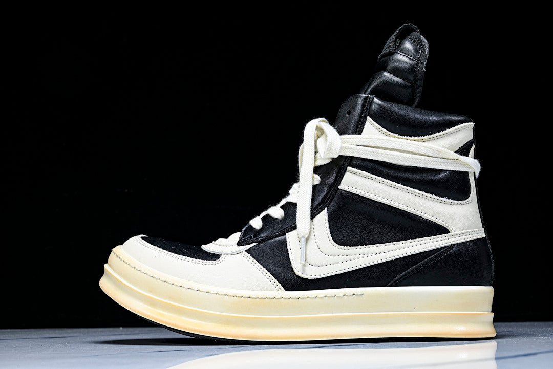 High Top Geobasket Black & White Dunk Shoes