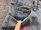 Pink Cross Patch Light Denim Jeans™
