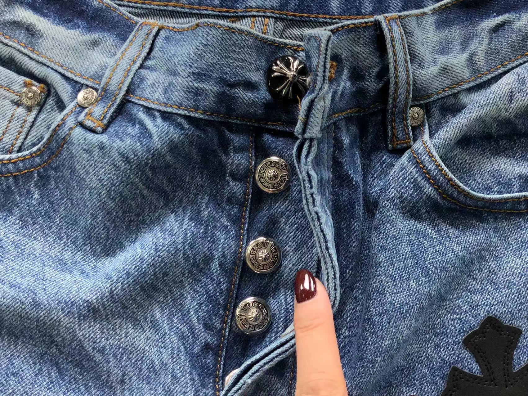 Mattyboy Cross Patch Denim Jeans™