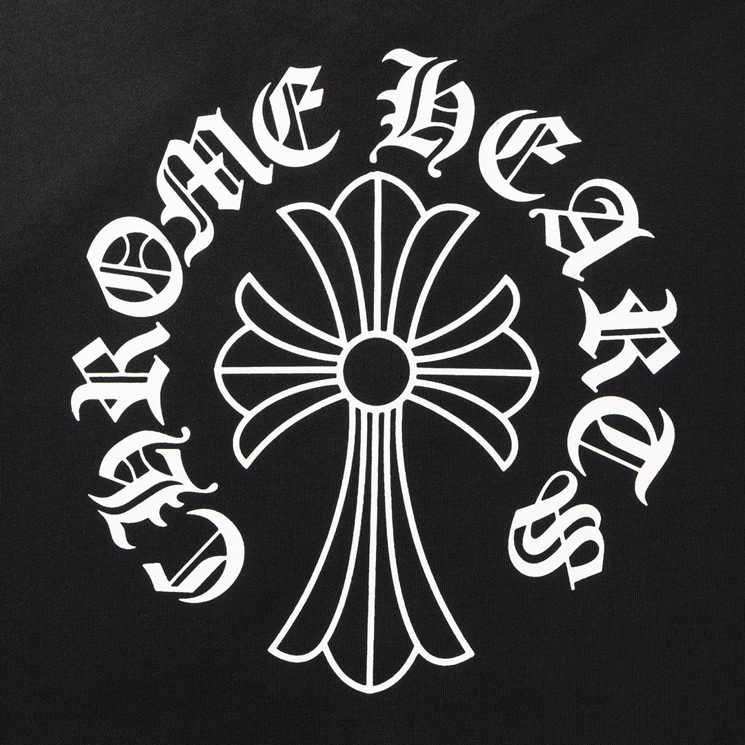 Big Cross Logo Black Full Zip Hoodie™