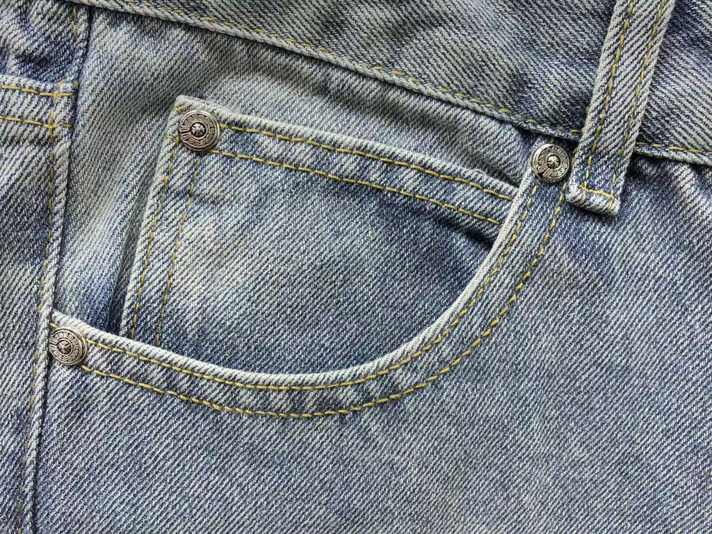 Black & White Cluster Cross Patch Denim Jeans™
