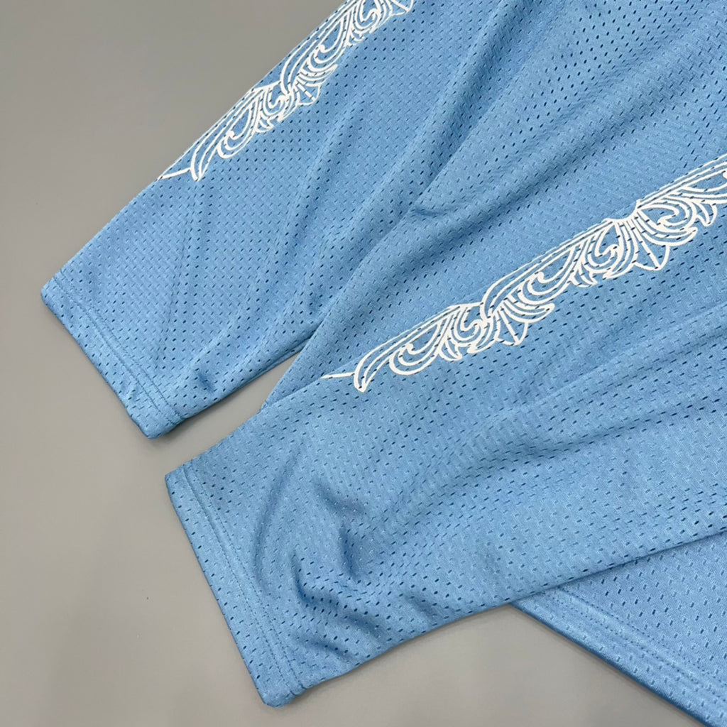 Light Blue Mesh Longsleeve Hockey Jersey™