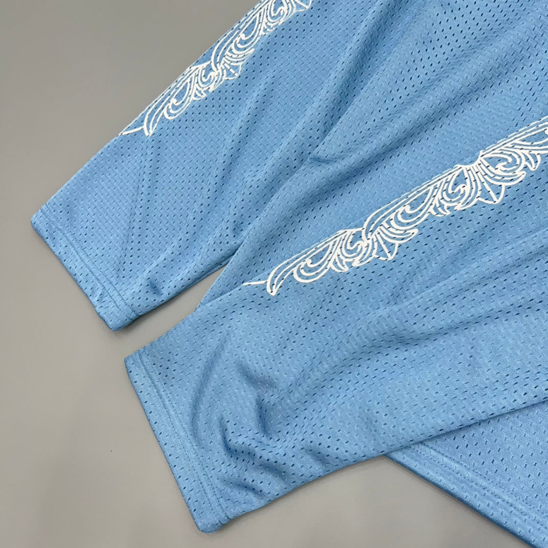 Light Blue Mesh Longsleeve Hockey Jersey™