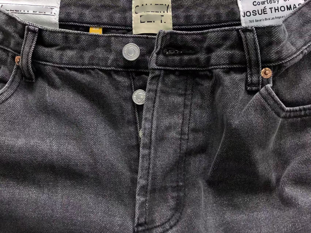 Black Cross Patch Two-Tone Grey Jeans™