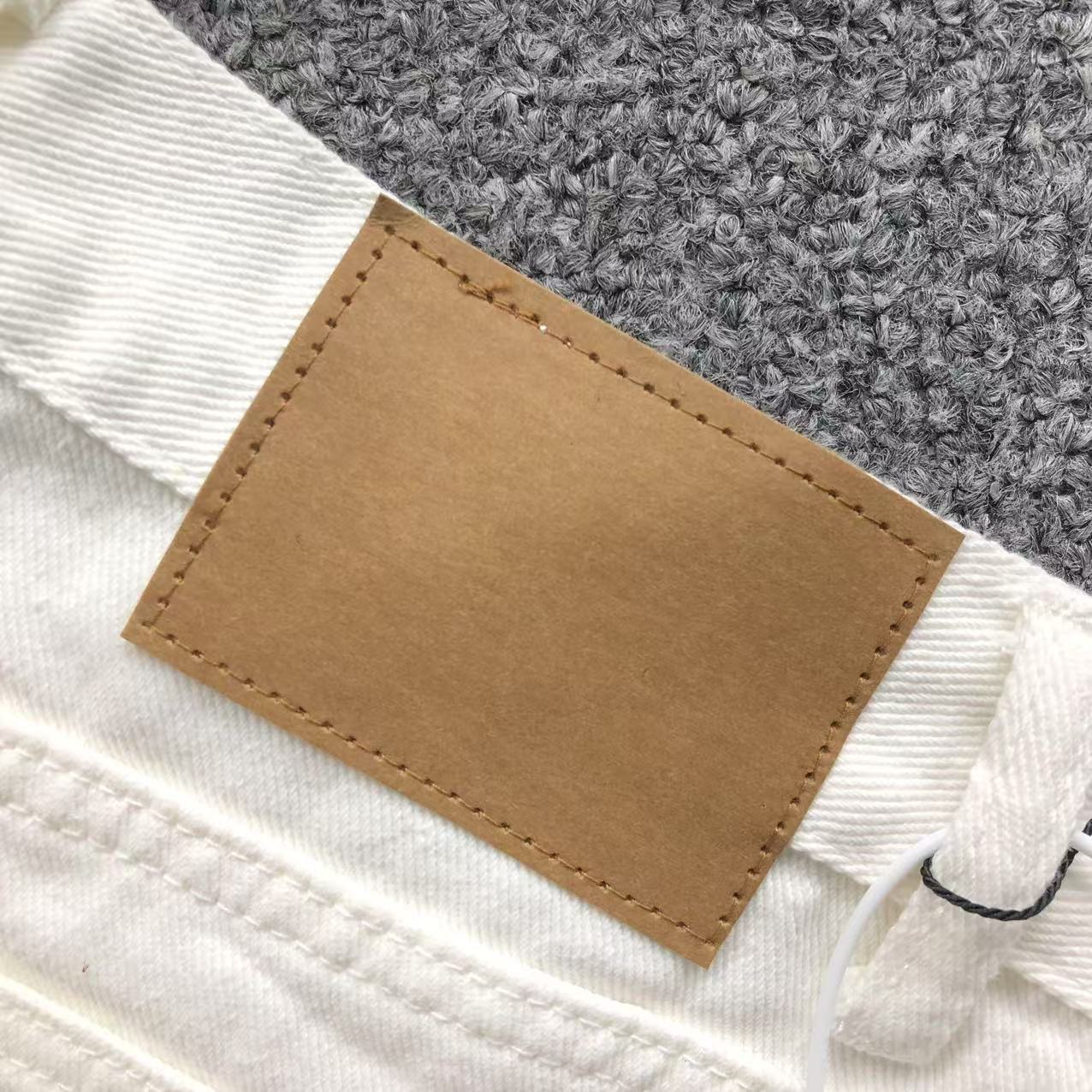 Leopard Cross Patch White Denim Jeans™