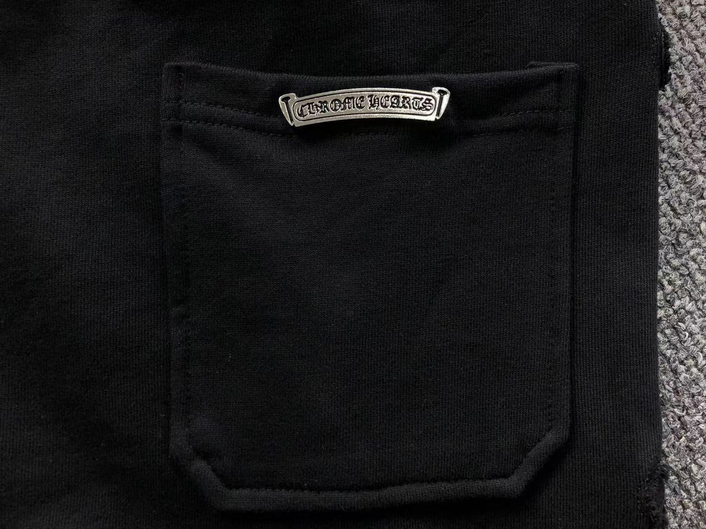 Black Cross Baggy Black Sweatpants™