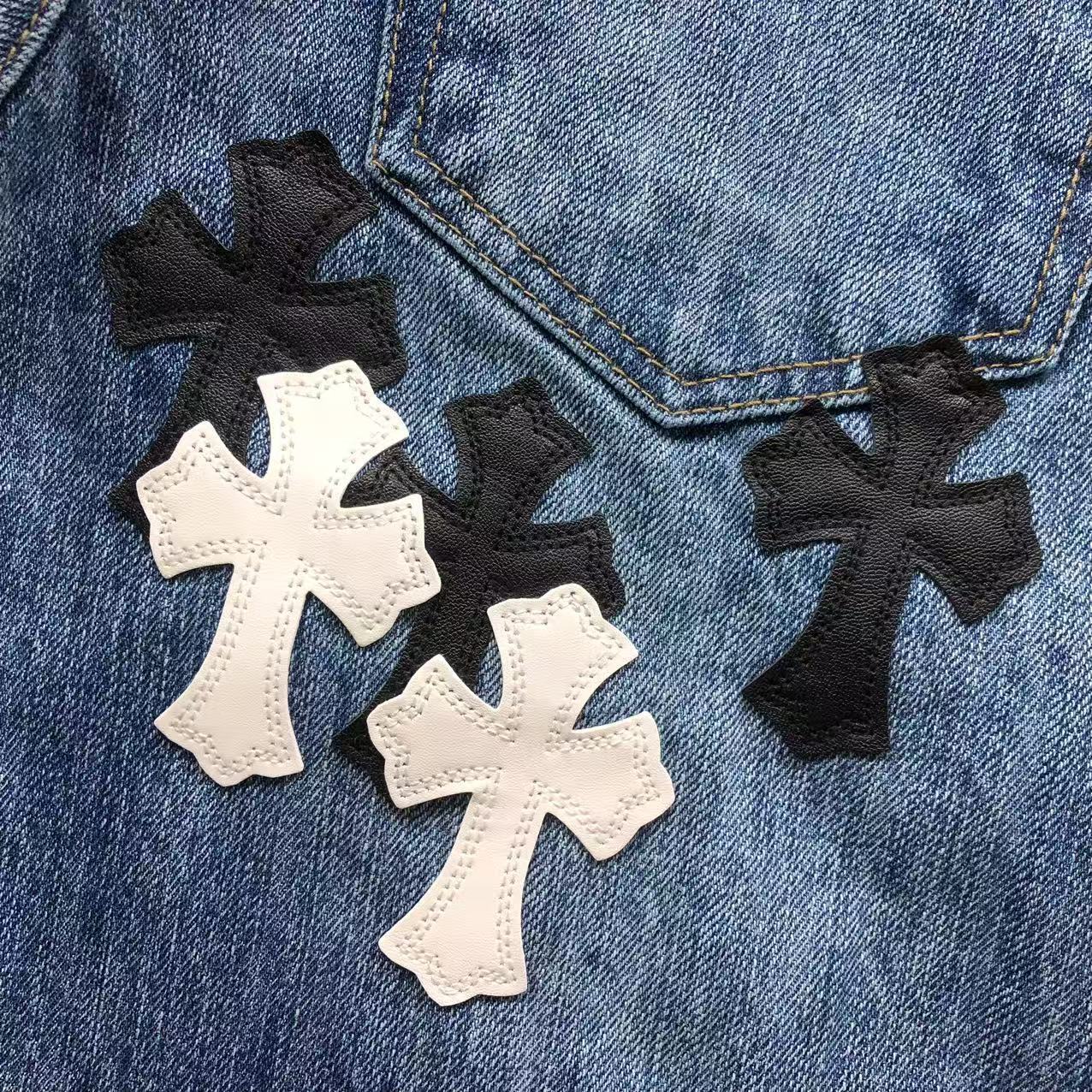 Black & White Cross Patch Denim Jeans™