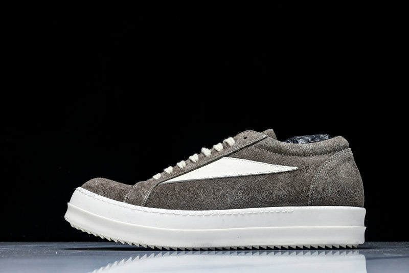 Vintage Low "Grey Dust Milk" Suede Sneakers