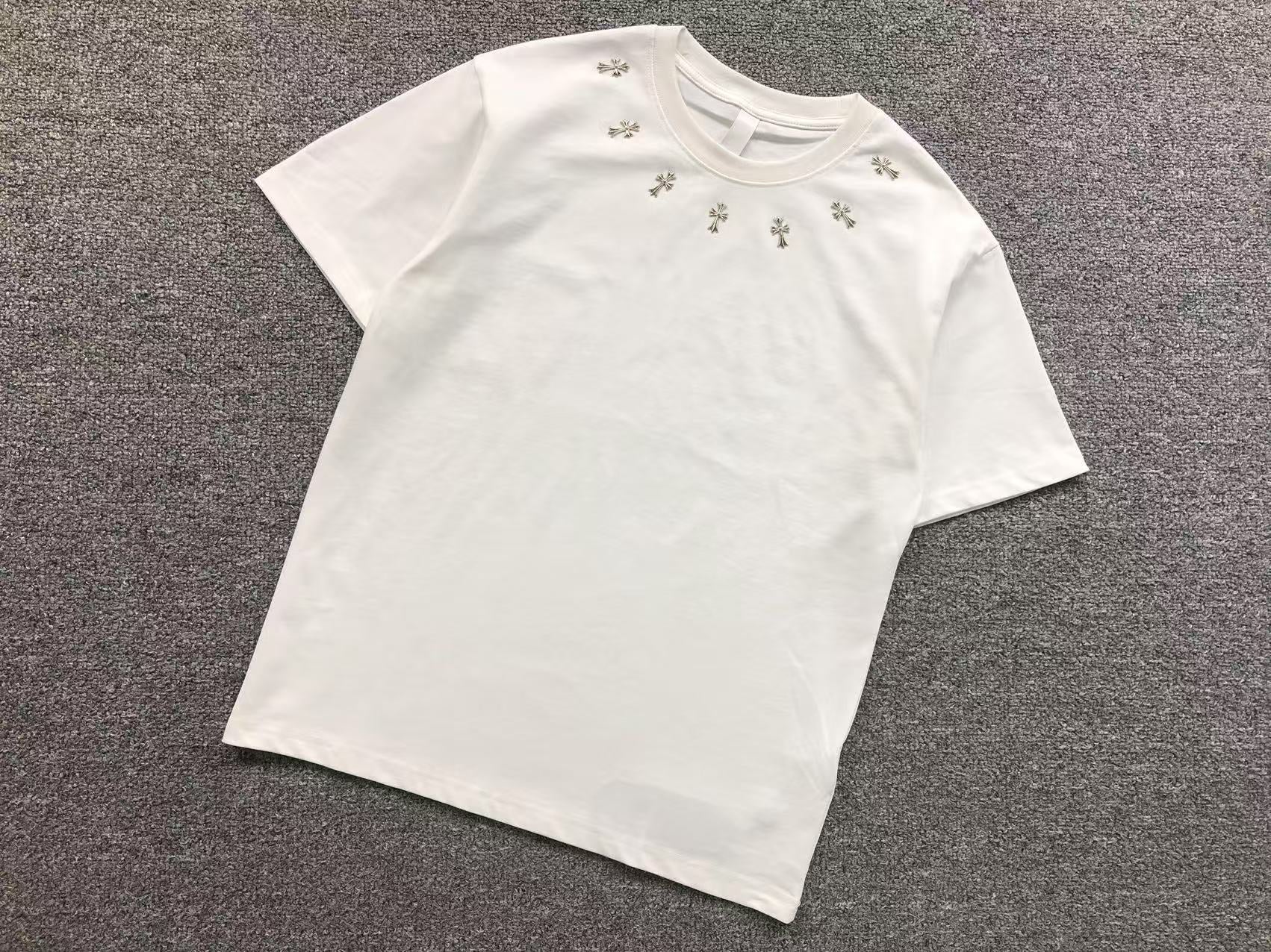 Metallic Cross Collar T-Shirt™