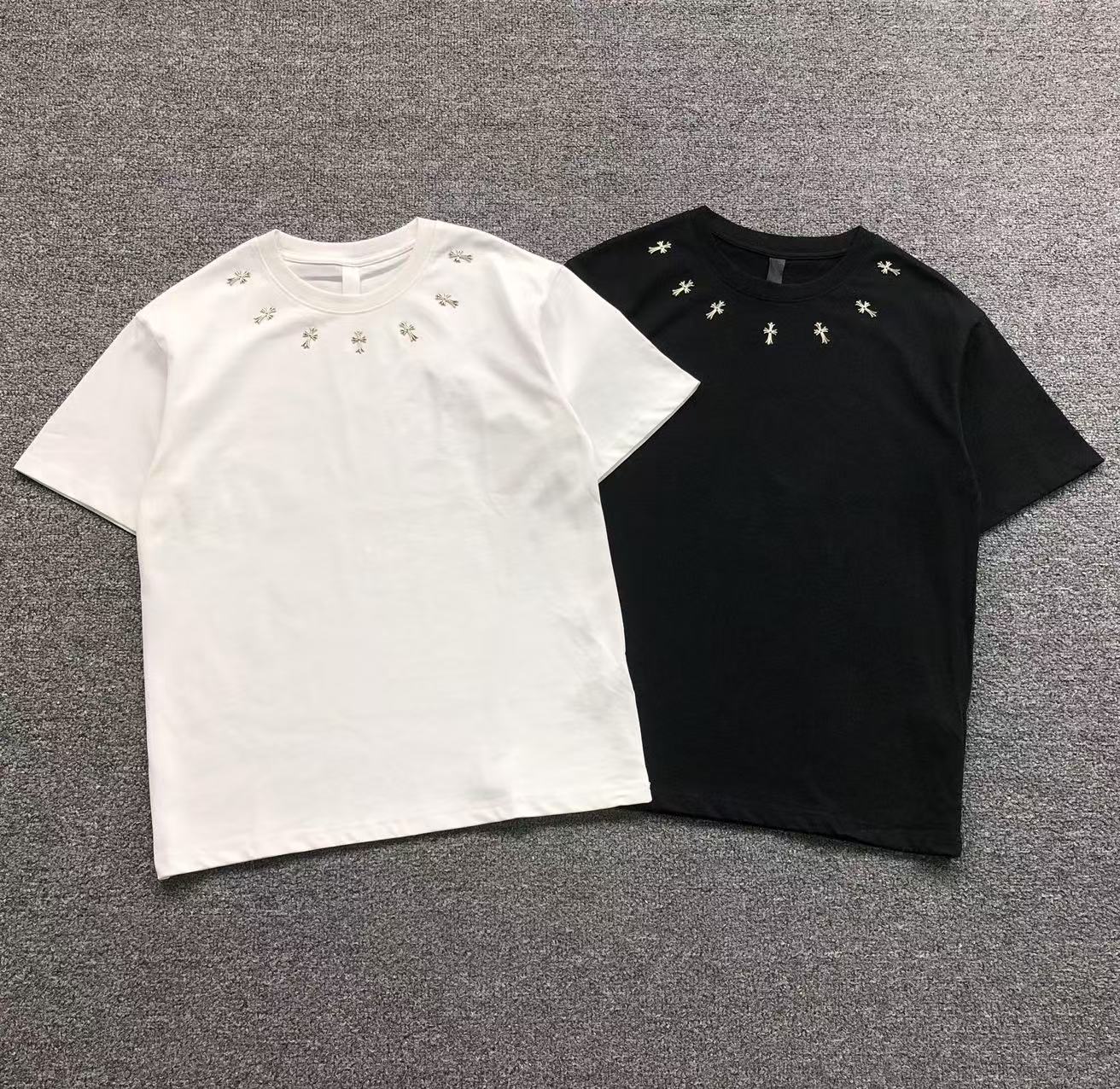 Metallic Cross Collar T-Shirt™
