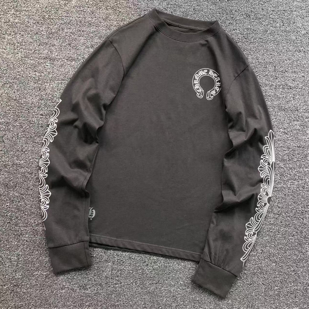 Small Horseshoe Logo Grey Longsleeve™